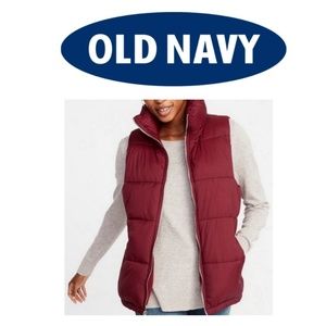 Old Navy - Textured Vest - Color: Maroon - Size: M